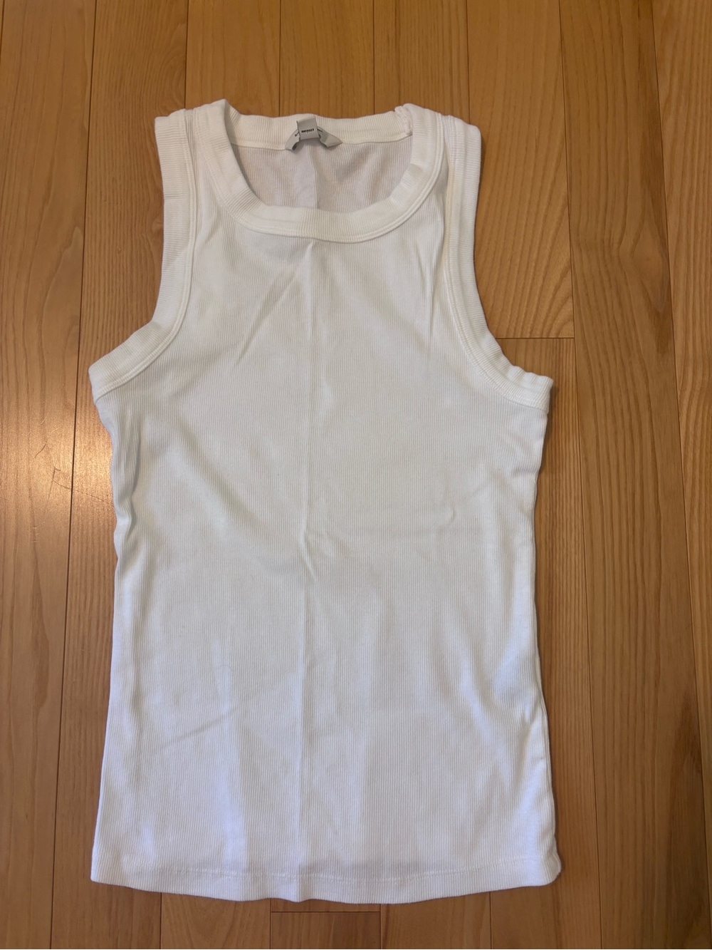 Banana Republic Ribbed Sleeveless Racer Tank - White, S, NWOT
